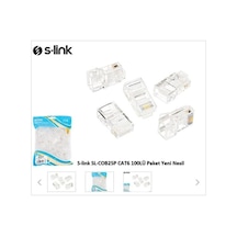 S-lınk Sl-cob25p Rj45 Yeni Nesil Jac Utp Cat6 100lü Paket 1923 Mh-hs6203-7807