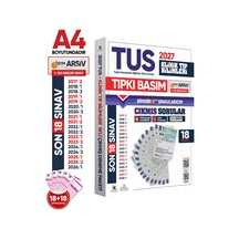Karakutu Yayınları 2027 TUS Klinik Tıp Bilimleri ÖSYM Çıkmış Soru Tıpkı Basım Son 10 Yıl 18li Deneme Kitapçığı
