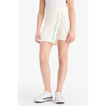 DeFacto Kız Çocuk Baskılı Şort Etek E1117A825SMER133 Ekru