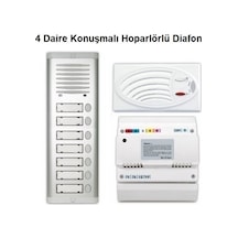 4 Daire Konuşmalı Hoparlörlü Diafon