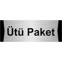 Ütü Paket 5x20cm Gümüş Renk Metal Yönlendirme Levhası