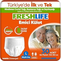 Freshlife Emici Külot Large Beden Büyük Boy Hasta Bezi 30 Adet 1 Paket L