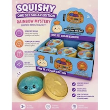 Nadir Parlak Çin Mantısı Squishy Sık Sık Bırakma Eğlenceli Stres Oyuncağı Mavi 1 Paket