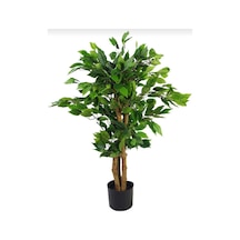 Rüzgar Yapay Çiçekçilik 3 Gövdeli 90 Cm Benjamin Ağacı Yeşil