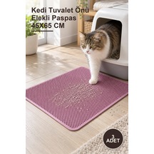 3 Adet Kedi Tuvalet Önü Elekli Paspas 45x65 Cm