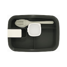 Lunchbox Yemek Kabı Sızdırmaz Taşınabilir Ve Zindeliklı Saklama Kutusu Çatal Kaşık Bölmeli Gıda Dostu Gri Diğer 14122188