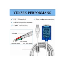 Utek Ut 890a Usb Den Rs 485/422 Ye Esd Korumalı Seri Dönüştürücü 1 Port 1.5m