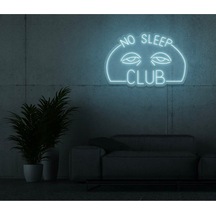 Twins Led No Sleep Club Yazılı Ve Şekilli Neon Tabela Buz Mavisi Model:model:66363366 Buz Mavisi