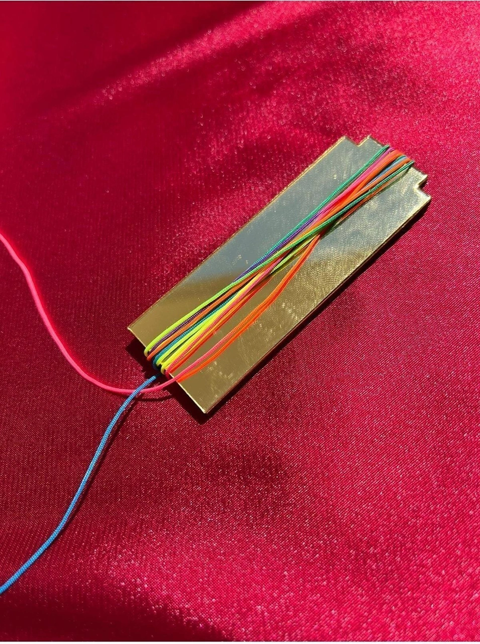 10 Metre Gökkuşağı Renk Paraşüt Ipi, Takı Ipi 0,80 Mm - Makara & Top Değildir Nakış Ipi
