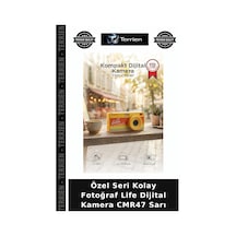 Özel Seri Kolay Fotoğraf Life Dijital Kamera Cmr47 Sarı