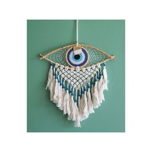 2 Adet Rüya Kapanı Düş Kapanı Dream Catcher Duvar Dekoru Göz Tasarımlı Model Roshıta-114 38x42 Cm