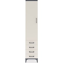 Arges Dolap 4 Raflı 4 Çekmeceli Tek Kapaklı 44x30x221 Antrasit-aytaşı Antrasit Arges Dolap 4 Raflı 4 Çekmeceli Tek Kapaklı 44x30x221 Antrasit-aytaşı Antrasit