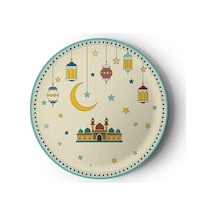 2 Paket 8'li Karton Tabak Cartoon Ramazan - Parti Tabağı