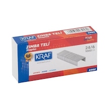 Kraf 24/6 Zımba Teli Beyaz - 1000'lik -10 Kutu N11.238