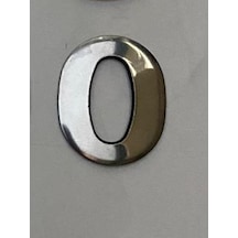 Kapı Numarası Krom Metal 4.2Cm Noyapişkanli