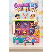 Little Pet Star 6'lı Sevimli Minişler Figür Seti - Eğlenceli Hayvanlar Koleksiyon Paketi Oyuncak Hayvanlar