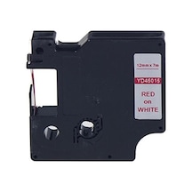 Prıntpen Dymo D1 45015 Beyaz Etıkete Kırmızı 12mm X 7m -80223