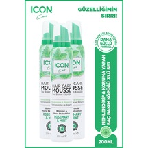 Icon Saç Bakım Köpüğü Rosemary & Mınt 3'lü Set