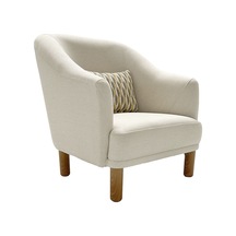 Vipa Bohem Tekli Berjer Koltuk, Açık Gri, Modern Şık Tasarım, Salon Ve Oturma Odası İçin Açık Gri