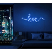 Twins Led Love Yazılı Neon Tabela Mavi Model:model:40603366 Mavi