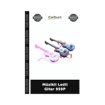 Özel Üretim Işıklı Eğlenceli Çocuk Müzikal Müzikli Ledli Gitar 959p