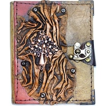 Deri Defter / Naturel - S