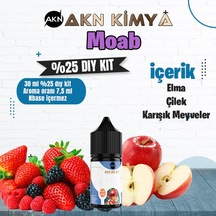 Moab Yoğun Dıy Kit Elma Çilek Gıda Aroması %25 Oranda Aroma İçerir Hazır Değildir 30 Ml