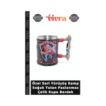 Özel Seri Yürüyüş Kamp Soğuk Tutan Paslanmaz Çelik Kupa Bardak Çok Renkli