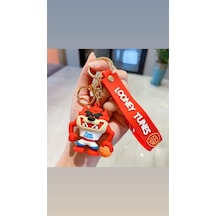Piraye Gift Looney Tunes Tazmanya Canavarı Anahtarlık ve Çanta Aksesuarı