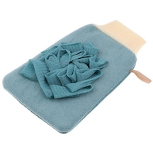 Homyl Kadın Erkek Eksfoliye Edici Banyo Eldiveni Duş Cilt Mavi