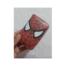 Owlbag Company Owl Bag Spider Mask Desenli Tasarım Suni Deri Cüzdan Çok Renkli