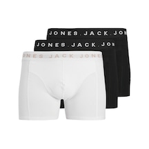 Jack & Jones Bennett Solid 3'lü Boxer 12285142-b Siyah