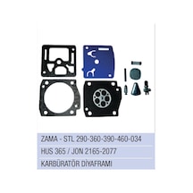 Husqvarna 365 / Jonsered 2165 / 2077 Karbüratör Diyafram Zama