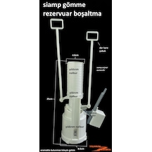Siamp Gömme Üst Boşaltma Uzun Kare Rezervuar İç Takımı Göbek Yata