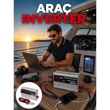 Mey İthalat 1500w Yüksek Güç Çıkışlı Araç Inverter