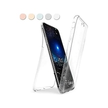 Xs Max 6.5'' Kılıf 6 Tarafı Tam Full Koruma 360 Clear Soft Şeffaf 50 x 22