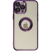 Apple iPhone Uyumlu 12 Pro Kılıf Slot Silikon - Mor Bzsxx00 1