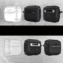 Airpods Pro/pro 2 Ve 3.nesil Uyumlu Kulaklık Kılıfı - Dayanıklı Fundamental Toz Ve Kirden Koruyan Kılıf Kırmızı