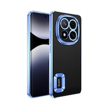 Poco X7 Kılıf Kamera Korumalı Logo Gösteren Klfs Omega Kapak - Sierra Mavi Mavi