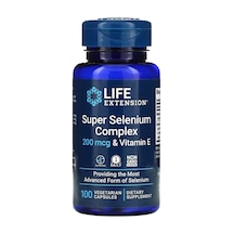 Super Selenium Complex & Vitamin E, 200 Mcg, 100 Vegetarian Capsules