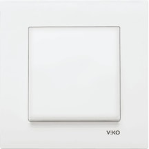Viko 90967001 Kare Beyaz Çerçeveli Anahtar