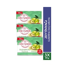 Hacı Şakir Zeytinyağı Gliserinli Saf Zeytinyağı Duş Sabunu 3'lü 4 x 125 G
