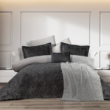 Schafer Home Daily Kadife Çeyiz Seti-9 Parça-gri Gri