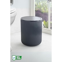 Nandy Home 4,5 Lt Yuvarlak Çöp Kovası, Banyo, Mutfak Çöp Kutusu Antrasit