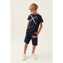U.s. Polo Assn Lisanslı Times Lacivert Erkek Çocuk Bermuda Takım 5274-43078 Lacivert