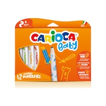 Carioca Keçeli Boya Kalemi Jumbo Bebek Süper Yıkanabilir 12 Li 42814