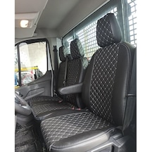 Ford Transit 2021 Tek Kabin Araca Özel Deri Oto Koltuk Kılıfı
