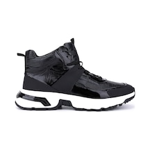 Tamer Tanca Erkek Hakiki Deri Siyah Sneakers & Spor Bot 1093 1401 Erk Bot Sk25-26 Sıyah Prst Siyah
