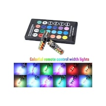Uzaktan Kumandalı T10 Çakarlı Renkli Led