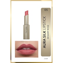 Aura Silk Lipstick 05 Desert Rose Kremsi Yarı Parlak Ruj - Nude Çok Renkli